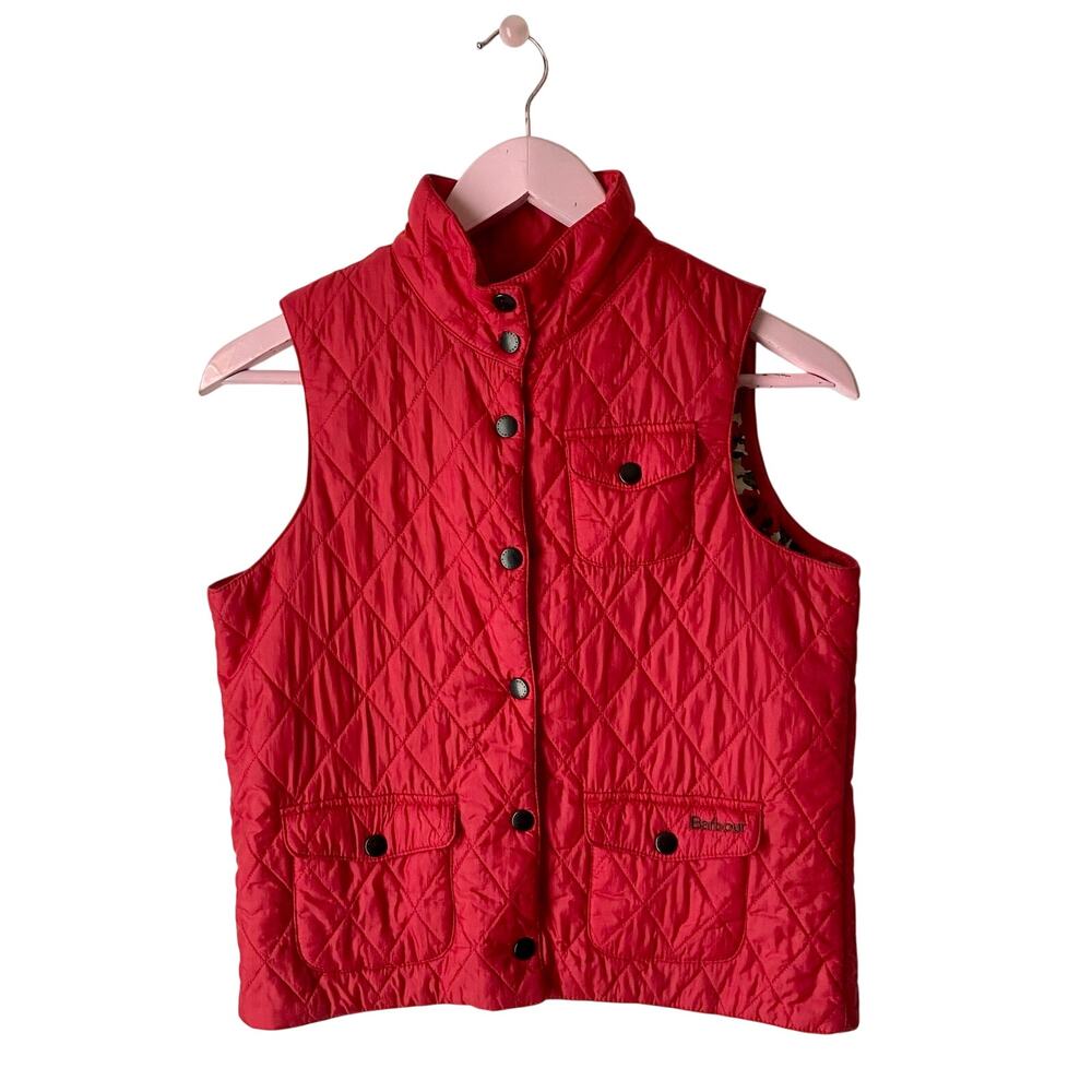 Girls Barbour x Liberty Art Fabrics Puffer Vest Vintage